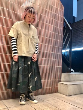 「and wander」｜yamaayuさん（レディース・151cm）の冬コーディネート