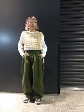 「URVIN（アービン）のアイテム」を使った、yamaayuさん（レディース・151cm）の冬コーディネート