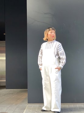 「GRANDMA MAMA DAUGHTER（グランマママドーター）のアイテム」を使った、yamaayuさん（レディース・151cm）の冬コーディネート