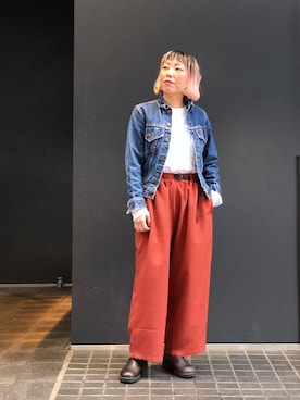 「Blundstone（ブランドストーン）のアイテム」を使った、yamaayuさん（レディース・151cm）の春コーディネート