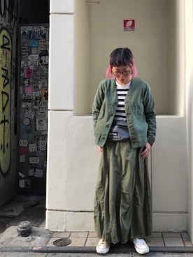 「WILD THINGS（ワイルドシングス）のアイテム」を使った、yamaayuさん（レディース・151cm）の春コーディネート