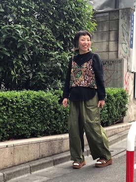 「D.M.G.（ドミンゴ）のアイテム」を使った、yamaayuさん（レディース・151cm）の春コーディネート