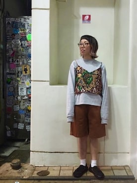 「Goodwear(Since1983)（グッドウェア）のアイテム」を使った、yamaayuさん（レディース・151cm）の春コーディネート