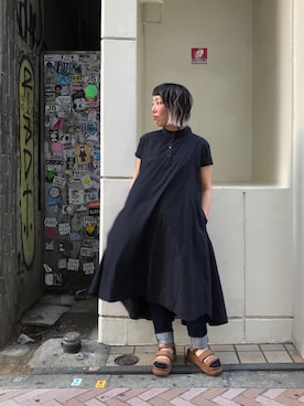 「SHAKA（シャカ）のアイテム」を使った、yamaayuさん（レディース・151cm）の春コーディネート