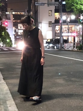 「URVIN（アービン）のアイテム」を使った、yamaayuさん（レディース・151cm）の夏コーディネート