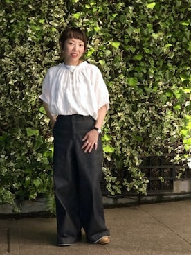 「URVIN（アービン）のアイテム」を使った、yamaayuさん（レディース・151cm）の夏コーディネート