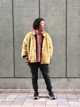 「BEAVER（ビーバー）のアイテム（ジャケット/アウター）」を使った、yamaayuさん（レディース・151cm）の秋コーディネート