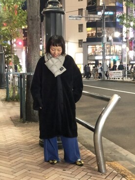 「MANASTASH（マナスタッシュ）のアイテム（その他アウター）」を使った、yamaayuさん（レディース・151cm）の秋コーディネート
