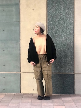 「BEAVER（ビーバー）のアイテム（ジャケット/アウター）」を使った、yamaayuさん（レディース・151cm）の秋コーディネート