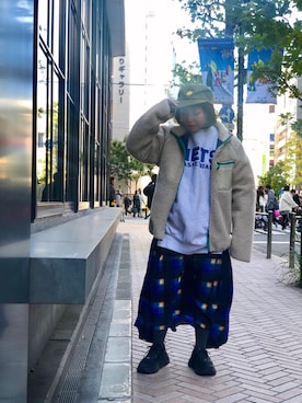 「CAL O LINE（キャルオーライン）のアイテム」を使った、yamaayuさん（レディース・151cm）の秋コーディネート