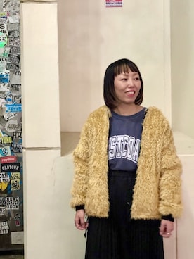 「BEAVER（ビーバー）のアイテム（ジャケット/アウター）」を使った、yamaayuさん（レディース・151cm）の冬コーディネート