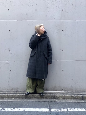 「schott（ショット）のアイテム（モッズコート）」を使った、yamaayuさん（レディース・151cm）の冬コーディネート