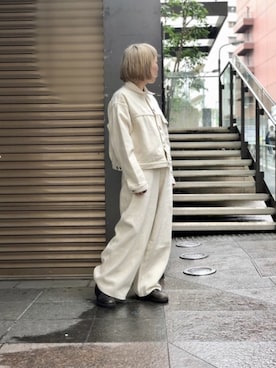 「URVIN（アービン）のアイテム」を使った、yamaayuさん（レディース・151cm）の冬コーディネート