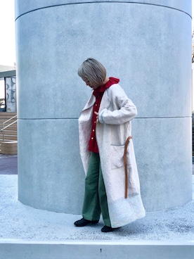 「TIGRE BROCANTE（ティグルブロカンテ）のアイテム（その他アウター）」を使った、yamaayuさん（レディース・151cm）の冬コーディネート