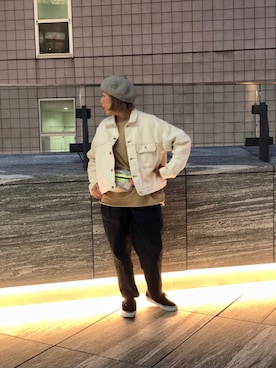 「BEAVER（ビーバー）のアイテム（バッグ）」を使った、yamaayuさん（レディース・151cm）の冬コーディネート