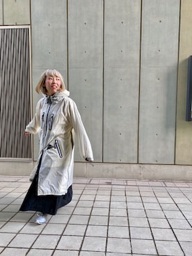 「and wander（アンドワンダー）のアイテム（ジャケット/アウター）」を使った、yamaayuさん（レディース・151cm）の春コーディネート