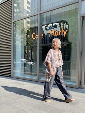 「PENDLETON（ペンドルトン）のアイテム（トップス）」を使った、yamaayuさん（レディース・151cm）の春コーディネート