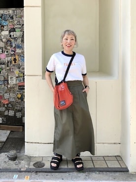 「SHAKA（シャカ）のアイテム」を使った、yamaayuさん（レディース・151cm）の春コーディネート