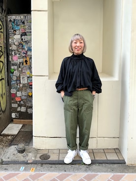「BOHEMIANS（ボヘミアンズ）のアイテム」を使った、yamaayuさん（レディース・151cm）の春コーディネート