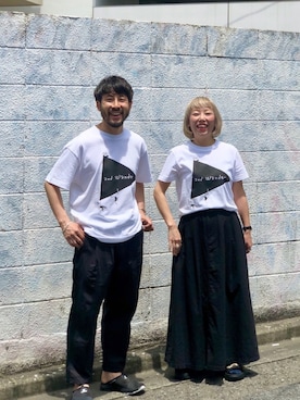 「MANASTASH（マナスタッシュ）のアイテム（スカート）」を使った、yamaayuさん（レディース・151cm）の夏コーディネート