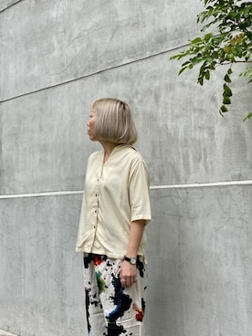 「URVIN（アービン）のアイテム」を使った、yamaayuさん（レディース・151cm）の夏コーディネート