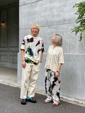 「URVIN（アービン）のアイテム」を使った、yamaayuさん（レディース・151cm）の夏コーディネート