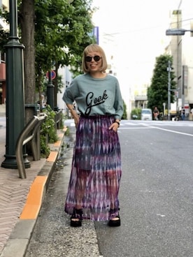 「SHAKA（シャカ）のアイテム」を使った、yamaayuさん（レディース・151cm）の夏コーディネート