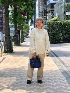 「URVIN（アービン）のアイテム」を使った、yamaayuさん（レディース・151cm）の夏コーディネート