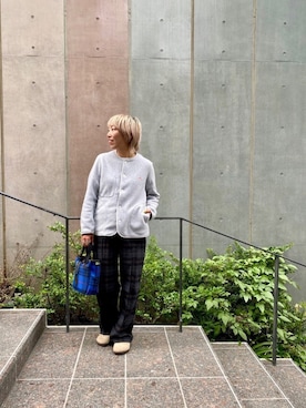 「BRADY」｜「アイテム（ノーカラージャケット）」を使った、yamaayuさん（レディース・151cm）の秋コーディネート