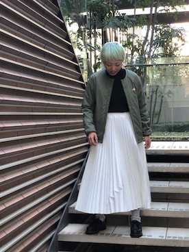 「URVIN（アービン）のアイテム」を使った、yamaayuさん（レディース・151cm）の冬コーディネート