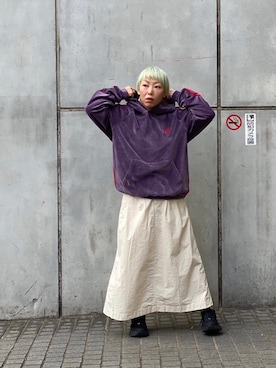 「URVIN（アービン）のアイテム」を使った、yamaayuさん（レディース・151cm）の冬コーディネート