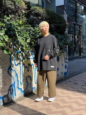 「On（オン）のアイテム」を使った、yamaayuさん（レディース・151cm）の冬コーディネート