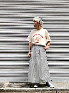 「FUNG（ファング）のアイテム」を使った、yamaayuさん（レディース・151cm）の春コーディネート