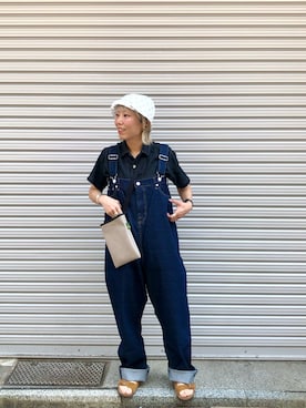 「and wander（アンドワンダー）のアイテム」を使った、yamaayuさん（レディース・151cm）の春コーディネート