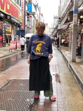 「rasox（ラソックス）のアイテム（レッグウェア）」を使った、yamaayuさん（レディース・151cm）の春コーディネート
