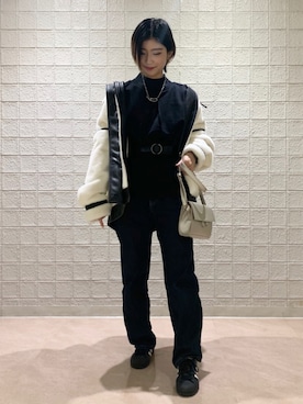 「PAGEBOY（ページボーイ）のハクミニショルダーBAG（ショルダーバッグ）」を使った、jayさん（レディース・162cm）の秋コーディネート
