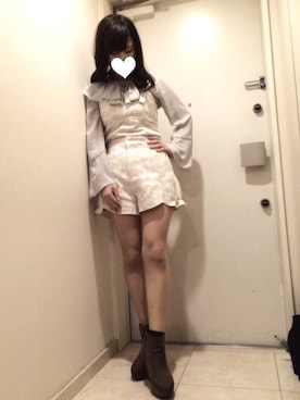 「ショーパン」｜「アイテム（その他アウター）」を使った、C.さん（レディース・166cm）の春コーディネート