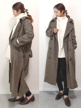 チェスターコートを使った ヘアアレンジ の人気ファッションコーディネート Wear