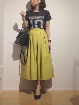 「rxmance（ロマンス）のアイテム」を使った、chiakiさん（レディース・155cm）の春コーディネート