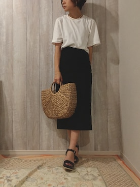 「CASTELLER（カステリェール）のアイテム」を使った、chiakiさん（レディース・155cm）の夏コーディネート