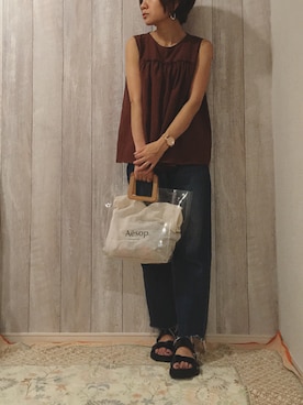 「Aesop」｜chiakiさん（レディース・155cm）の夏コーディネート