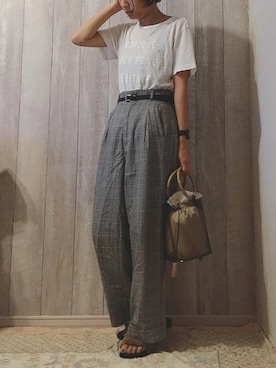 「rxmance（ロマンス）のアイテム」を使った、chiakiさん（レディース・155cm）の秋コーディネート