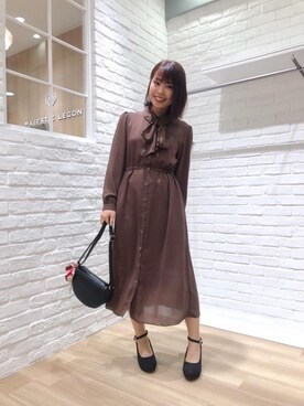 ボウタイワンピ のレディース人気ファッションコーディネート Wear