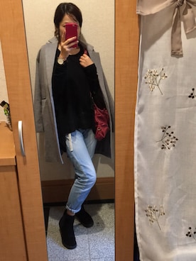 YUuさん（レディース・160cm）の冬コーディネート