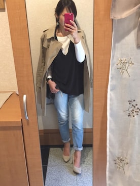 YUuさん(レディース・160cm)の春コーディネート