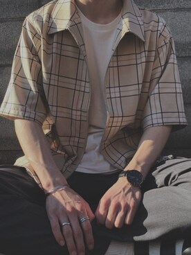 「MK MICHEL KLEIN HOMME （エムケーミッシェルクランオム）のアイテム」を使った、MKhomme ららぽーと船橋さん（メンズ・171cm）の春コーディネート