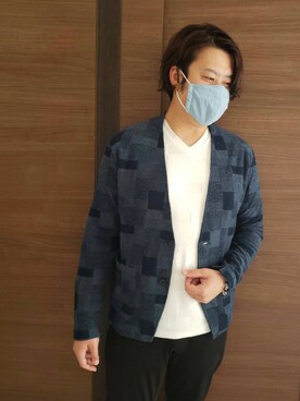 「MK MICHEL KLEIN HOMME （エムケーミッシェルクランオム）のアイテム」を使った、MKhomme ららぽーと船橋さん（メンズ・171cm）の春コーディネート