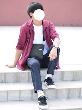 「アイテム（バングル/リストバンド）」を使った、こーせ︎︎︎︎︎︎︎︎さん（メンズ・169cm・20代）の秋コーディネート