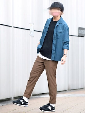 「Saucony（サッカニー）のアイテム（シューズ）」を使った、こーせ︎︎︎︎︎︎︎︎さん（メンズ・169cm）の秋コーディネート