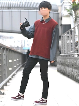 「SPINNS（スピンズ）のアイテム（アクセサリー）」を使った、こーせ︎︎︎︎︎︎︎︎さん（メンズ・169cm）の春コーディネート